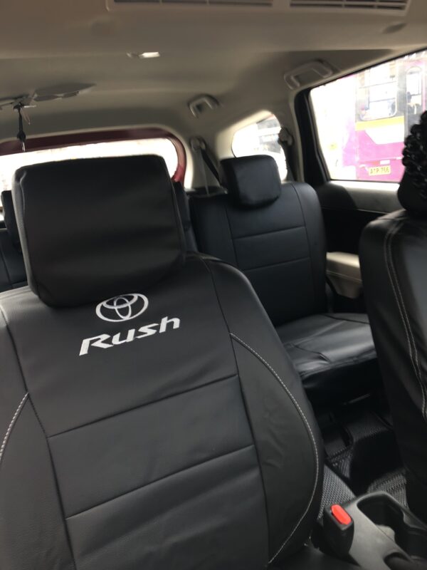  FORRO DE ASIENTO ENTALLADO PARA TOYOTA RUSH COLOR NEGRO