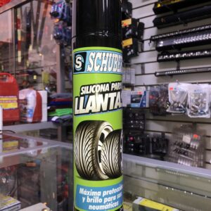 SILICONA PARA LLANTA EN SPRAY MARCA SCHUBERT ASPECTO RELUCIENTE Y NUEVO 650ML