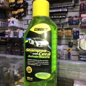 SHAMPOO CON CERA AUTOBRILLANTE CON FILTRO UV MARCA SIMONIZ 600ML FÓRMULA RELUCIENTE