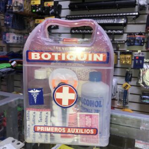 BOTIQUIN PRIMEROS AUXILIOS EN MODELO LONCHERA GRANDE CONTENIDO COMPLETO