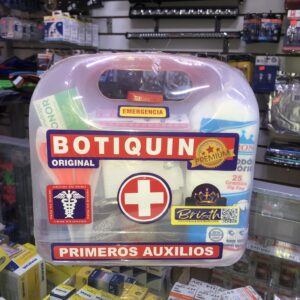 BOTIQUIN PRIMEROS AUXILIOS EN MODELO LONCHERA MEDIANA CONTENIDO COMPLETO