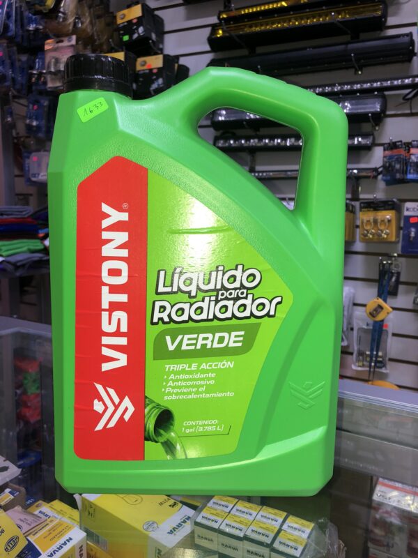 LÍQUIDO PARA RADIADOR TRIPLE ACCIÓN MARCA VISTONY EN GALÓN 3.785L