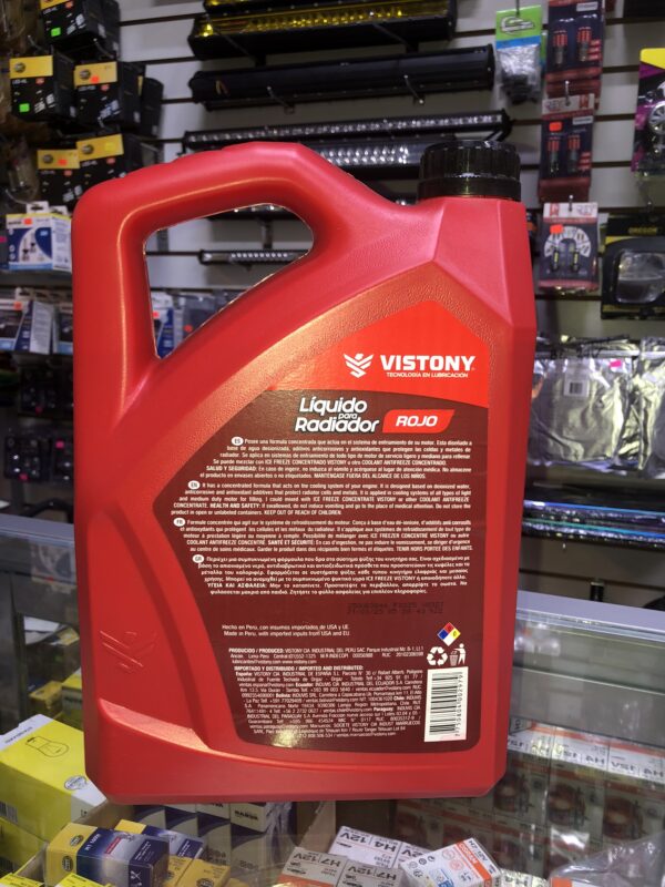 LÍQUIDO PARA RADIADOR TRIPLE ACCIÓN MARCA VISTONY EN GALÓN 3.785L