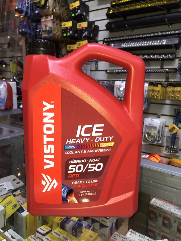 LÍQUIDO REFRIGERANTE Y ANTICONGELANTE 50/50 MARCA VISTONY EN GALÓN 3.785L
