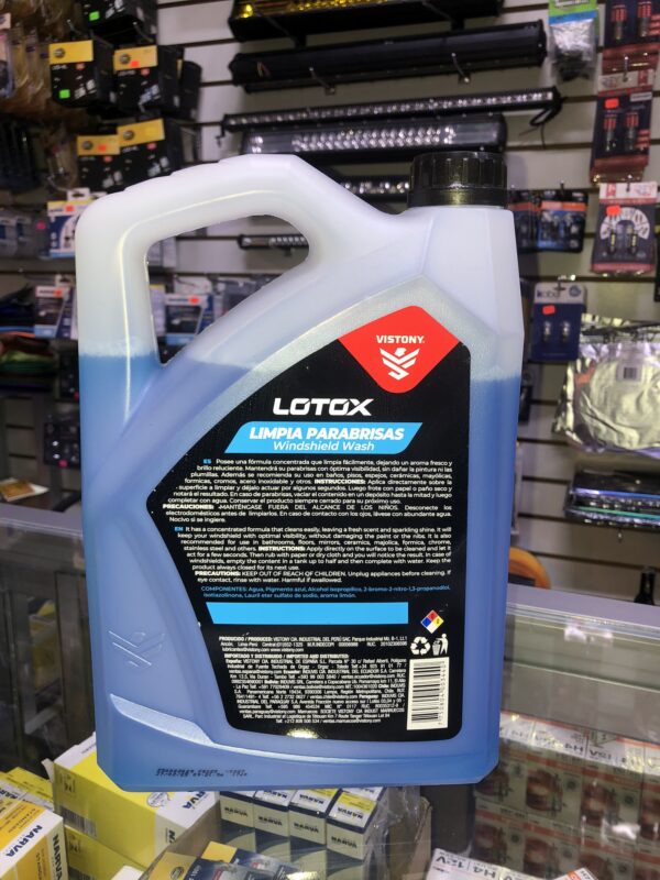 LÍQUIDO LIMPIA PARABRISAS MULTIUSOS FÓRMULA RELUCIENTE MARCA VISTONY EN GALÓN 3.785L