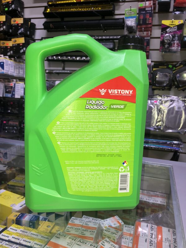 LÍQUIDO PARA RADIADOR TRIPLE ACCIÓN MARCA VISTONY EN GALÓN 3.785L