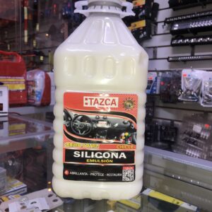 SILICONA DE TABLERO E INTERIOR DE VEHÍCULO EN GALÓN MARCA TAZCA AROMA CHICLE ABRILLANTA, PROTEGE Y RESTAURA