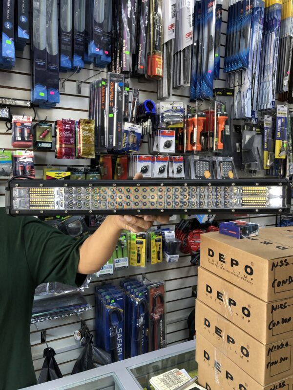 BARRA DE LED 12-24V 2 COLORES BLANCO Y ÁMBAR CON 3 FUNCIONES 50CM