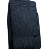 TAPIZ DE PISO DE JEBE PVC DE 3 PIEZAS PARA AUTO O CAMIONETA COLOR NEGRO