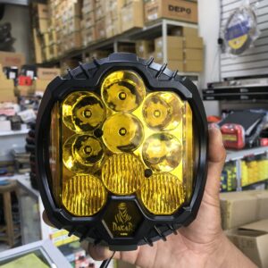 FARO NEBLINERO 15 LED FORCE MEDIANO 280W 1.5KLM 12-24V PESADO CON BASE DE METAL Y ARO DE LUZ AMBAR CON FUNCIÓN INTERMITENTE
