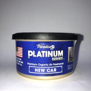 AMBIENTADOR PARA AUTO PARADISE AIR PLATINIUM LATA ORGÁNICA 52GR DE 100 DÍAS