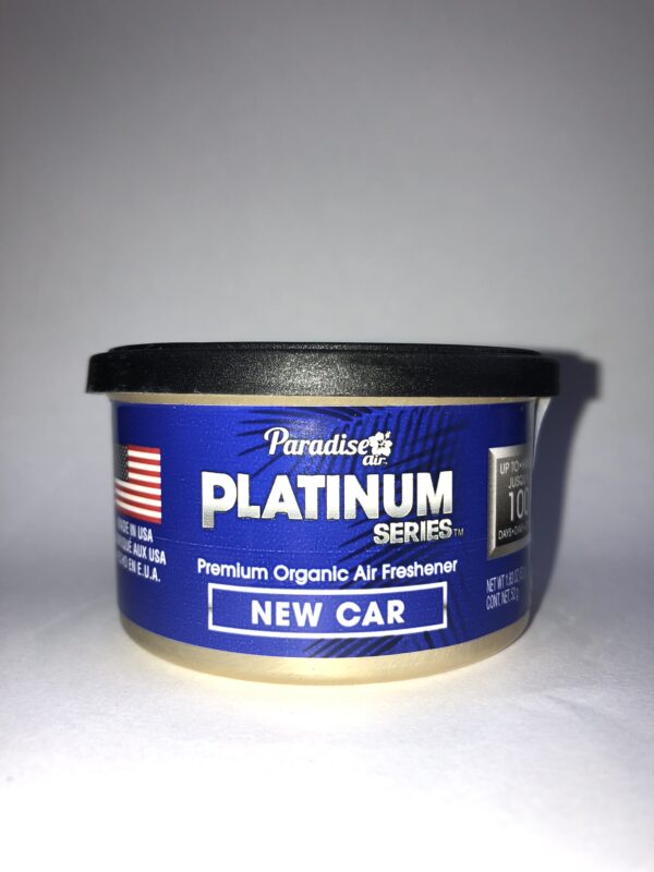 AMBIENTADOR PARA AUTO PARADISE AIR PLATINIUM LATA ORGÁNICA 52GR DE 100 DÍAS