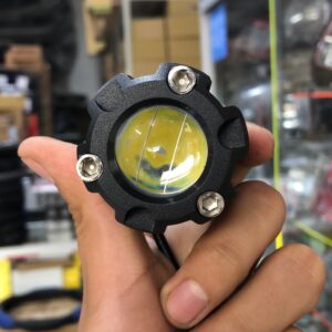 PAR DE FARO DE UNA LUPA LED DUAL AMARILLO-BLANCO NEBLINERO MULTIVOLTAJE 12-24V RESISTENTE A IMPACTO, CORROSIÓN, AGUA Y LODO 95W CON VENTILADOR PESADO