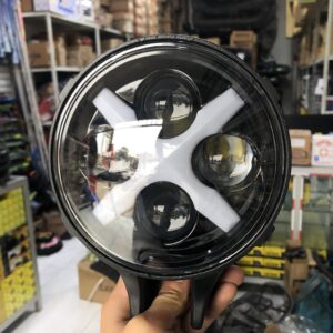 FARO ULTRA LED 4LUPAS XR79 LARGA DISTANCIA NEBLINERO MULTIVOLTAJE LUZ BLANCA Y DETALLE "X" ALUMBRANTE