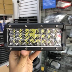 BARRA DE LED MULTIVOLTAJE 12-36V COLOR BLANCO 120W DE 16CM LARGO CON SERIE CONTINUA (resistente a impactos, corrosión, agua y lodo)